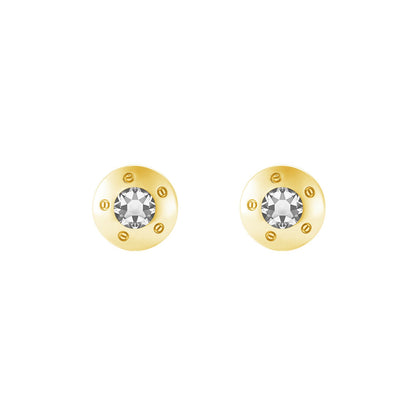 Cinq Vis Cufflinks - Louis Faglin Paris Gold Clear None