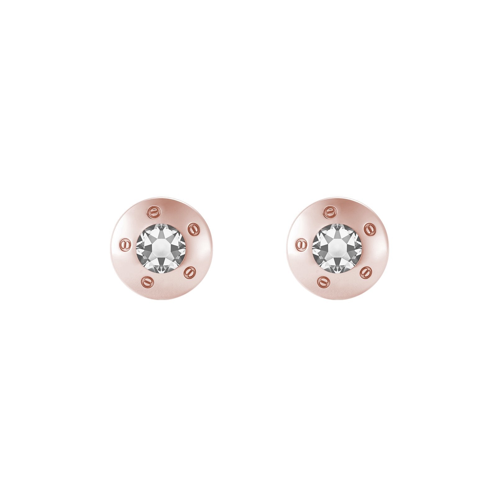 Cinq Vis Cufflinks - Louis Faglin Paris Rose gold Clear None