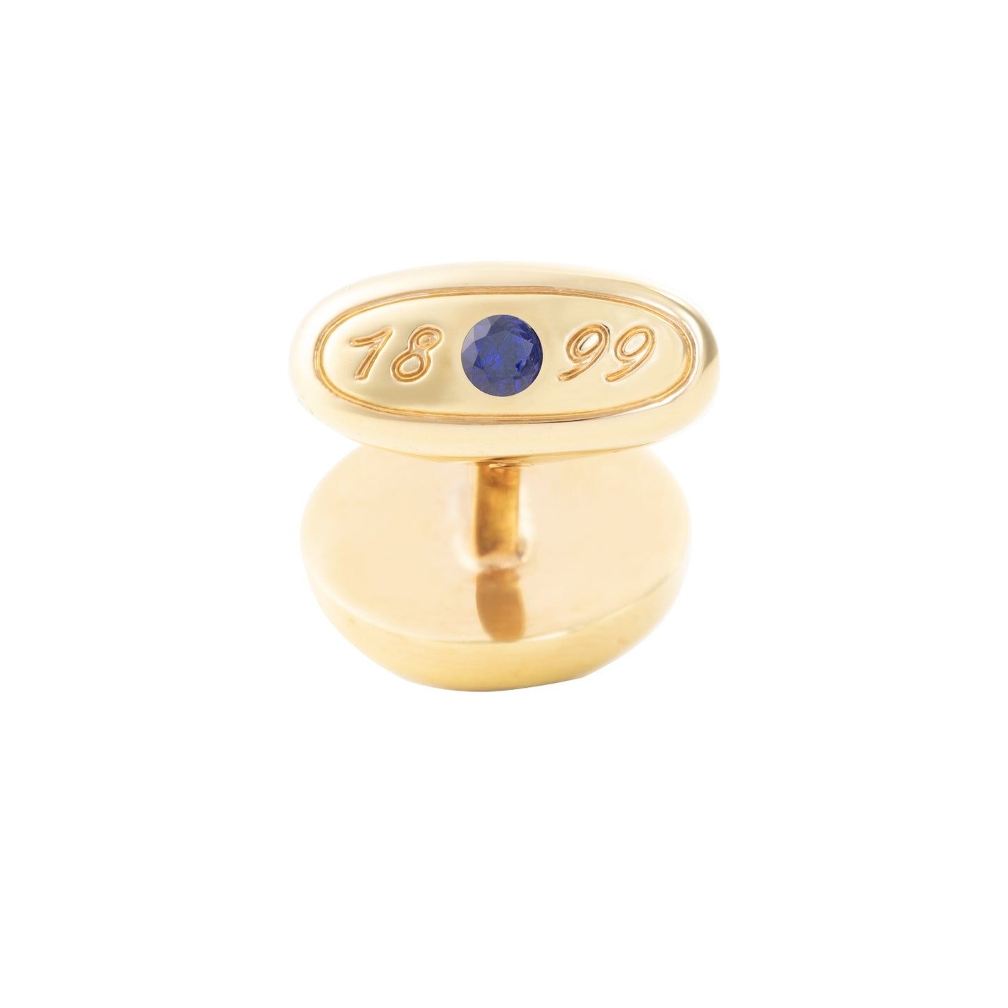 Cinq Vis Cufflinks - Louis Faglin Paris Rose gold Navy Sapphire