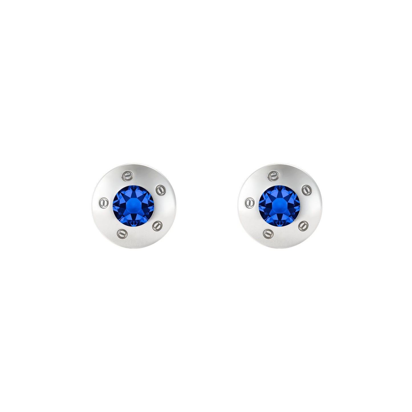 Cinq Vis Cufflinks - Louis Faglin Paris Silver Blue None