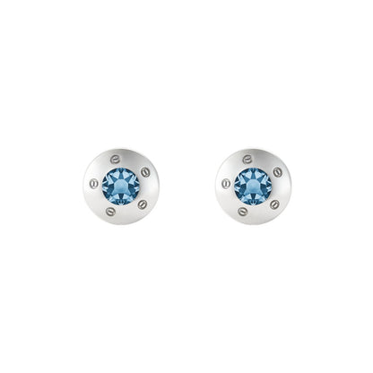 Cinq Vis Cufflinks - Louis Faglin Paris Silver Navy None