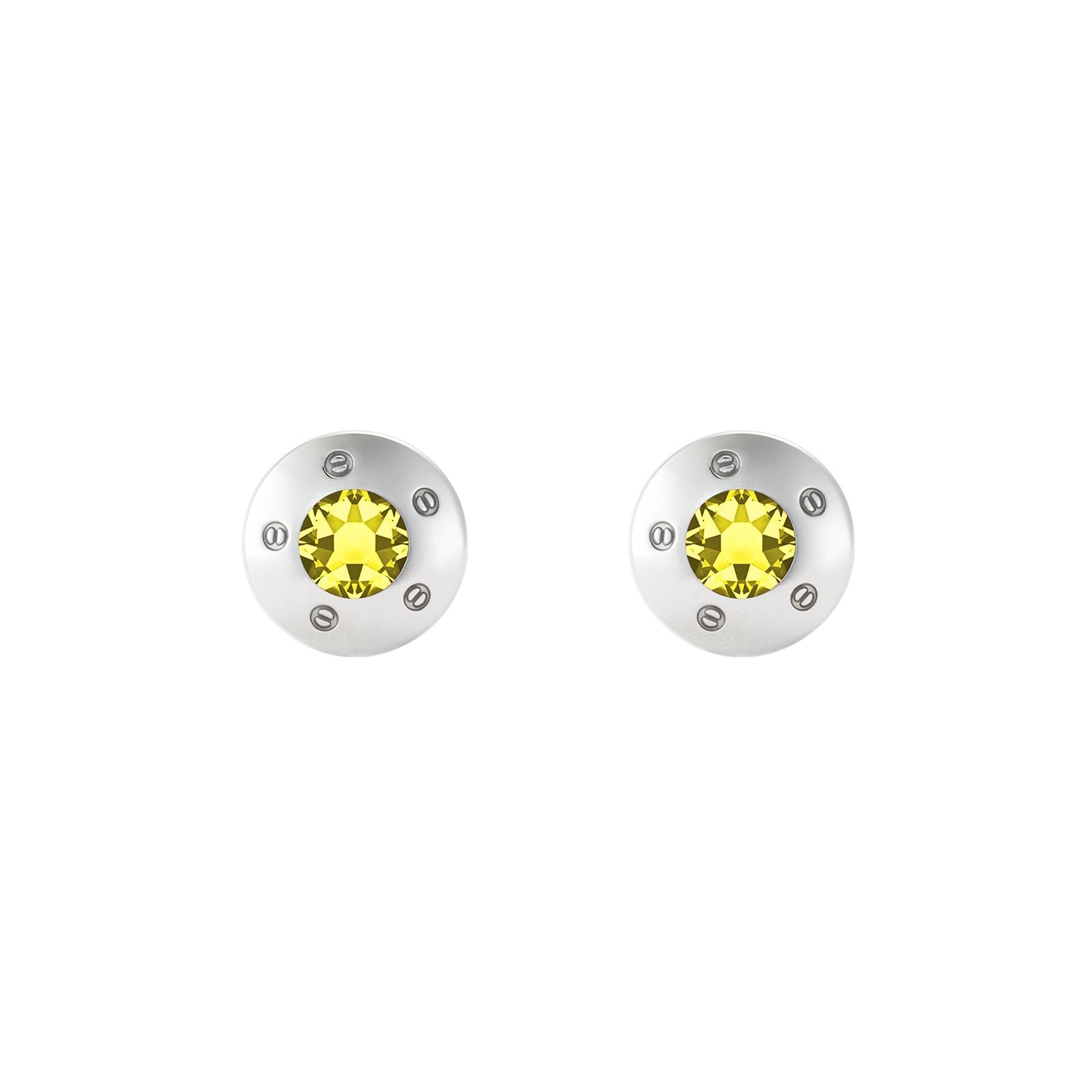 Cinq Vis Cufflinks - Louis Faglin Paris Silver Yellow None