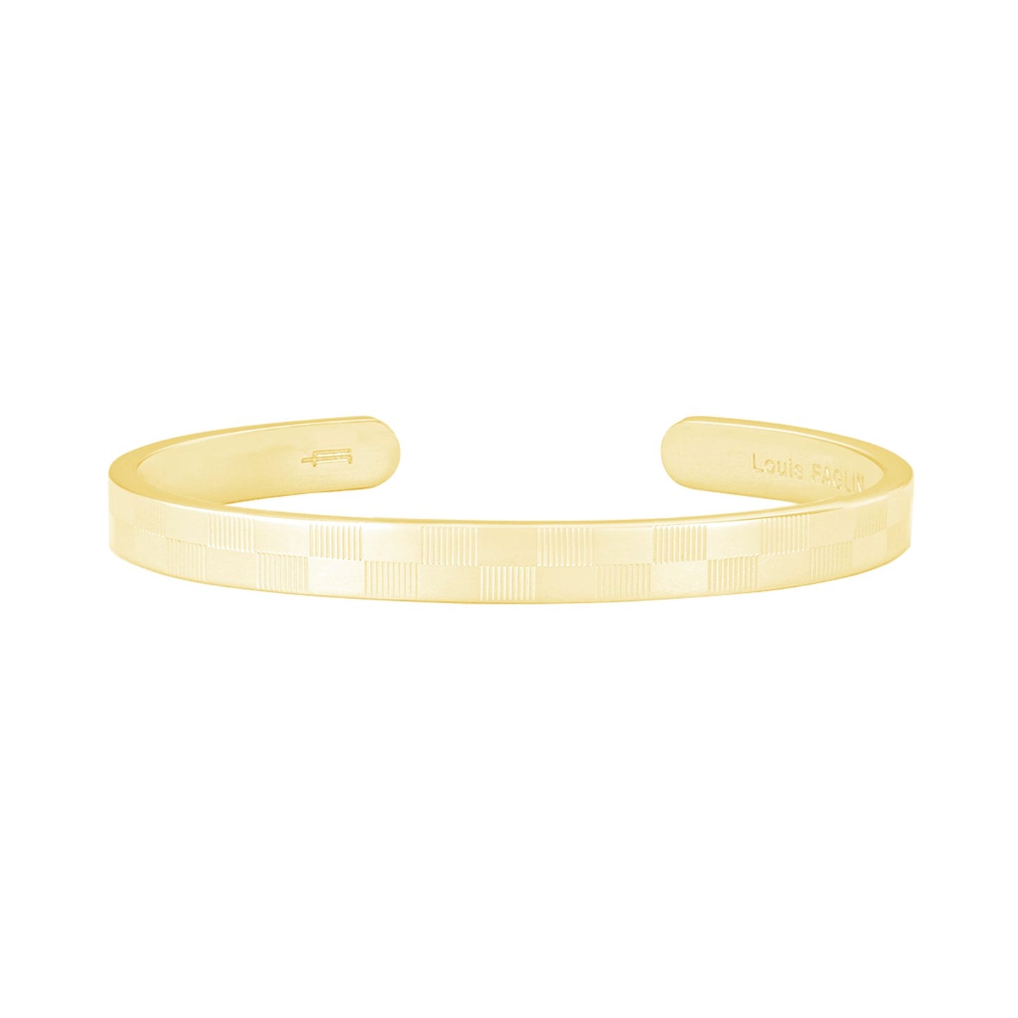 Damier Bangle - Louis Faglin Paris Gold Medium