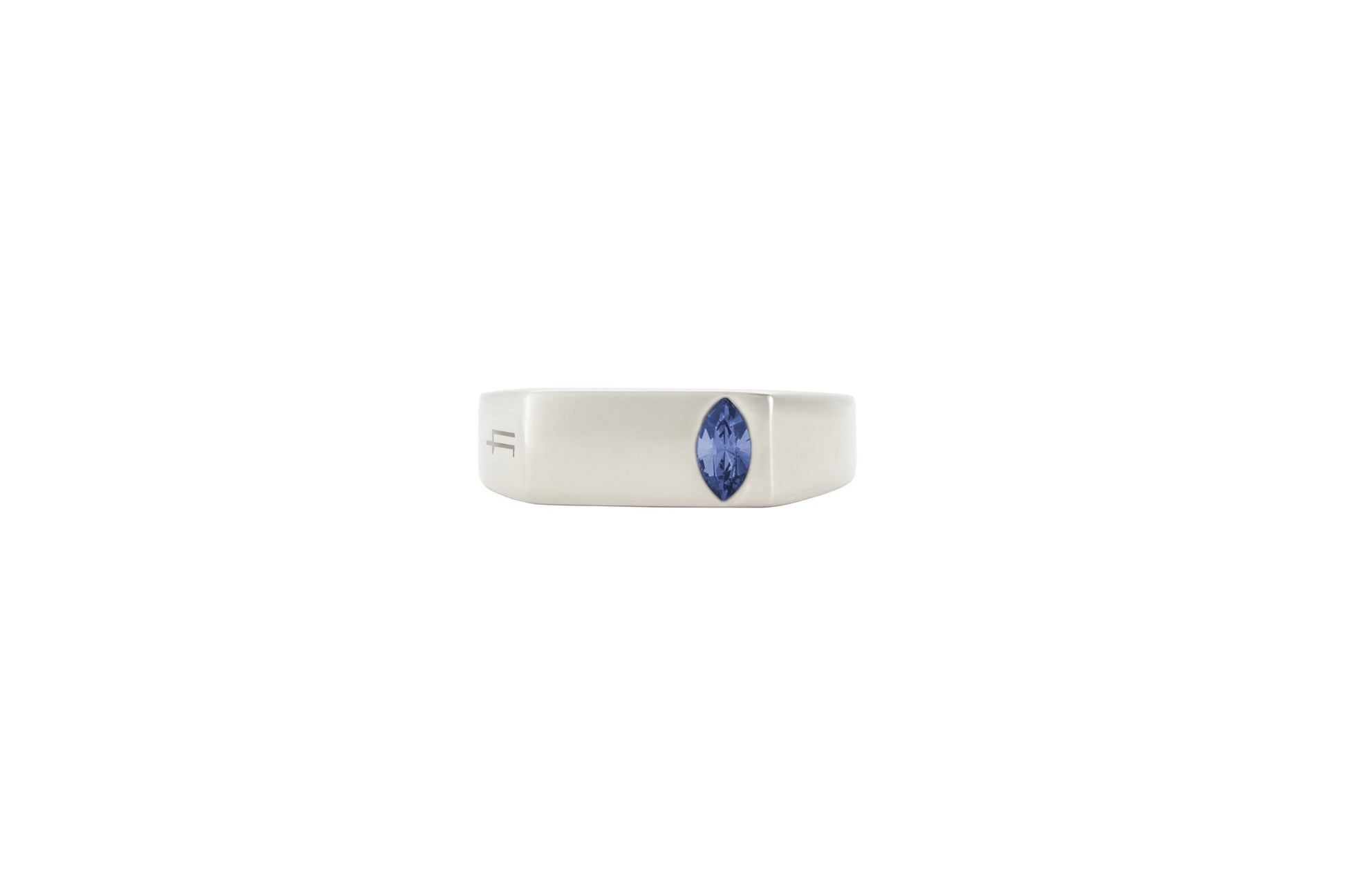 Marquise Ring - Louis Faglin Paris Silver Blue 6