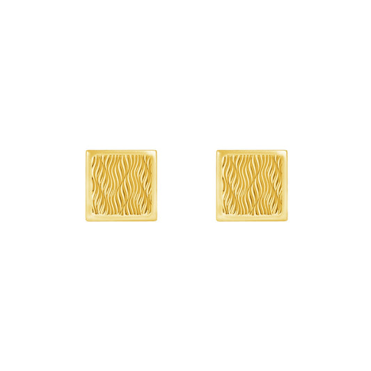 Moire Cufflinks - Louis Faglin Paris Gold