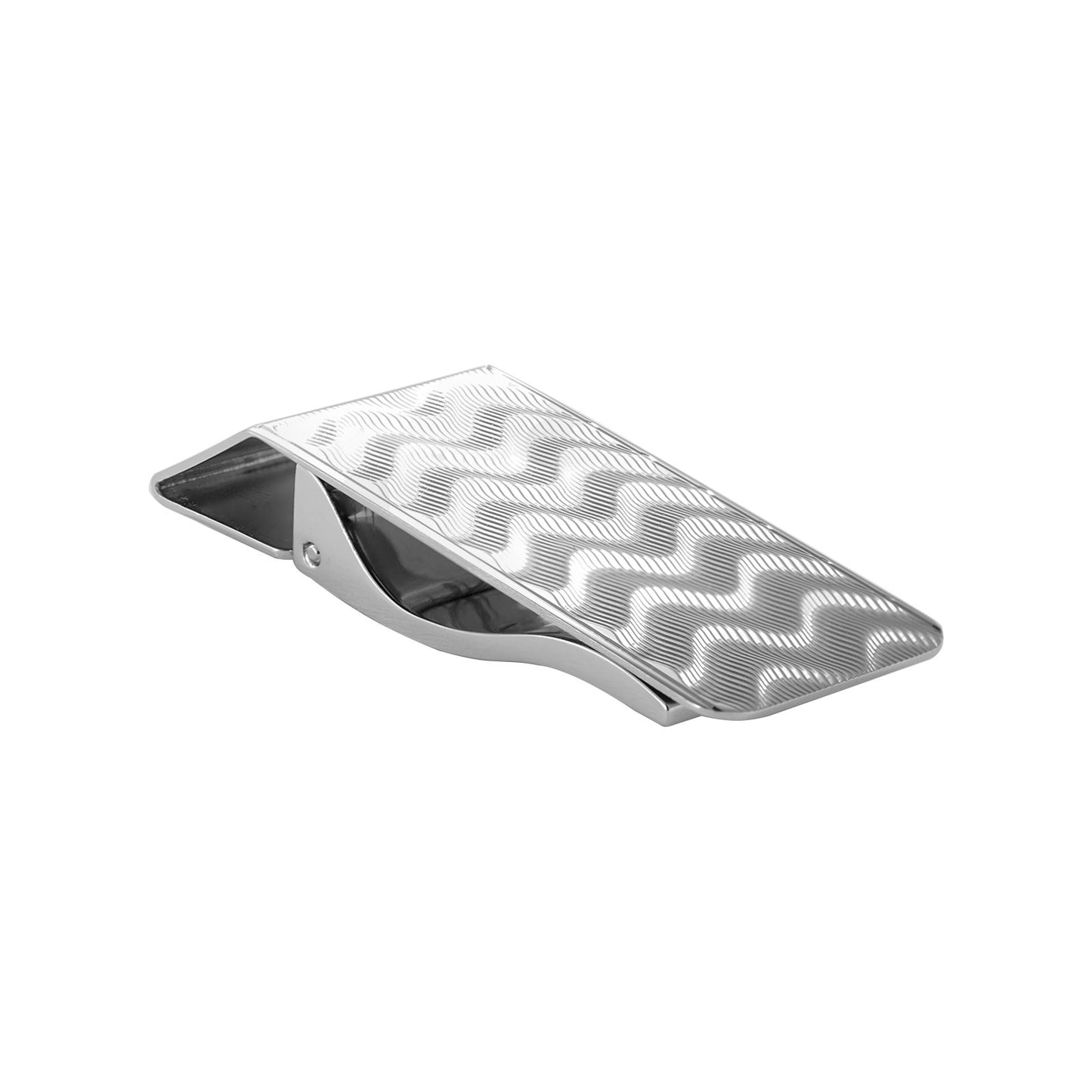 Moire Money Clip - Louis Faglin Paris Silver