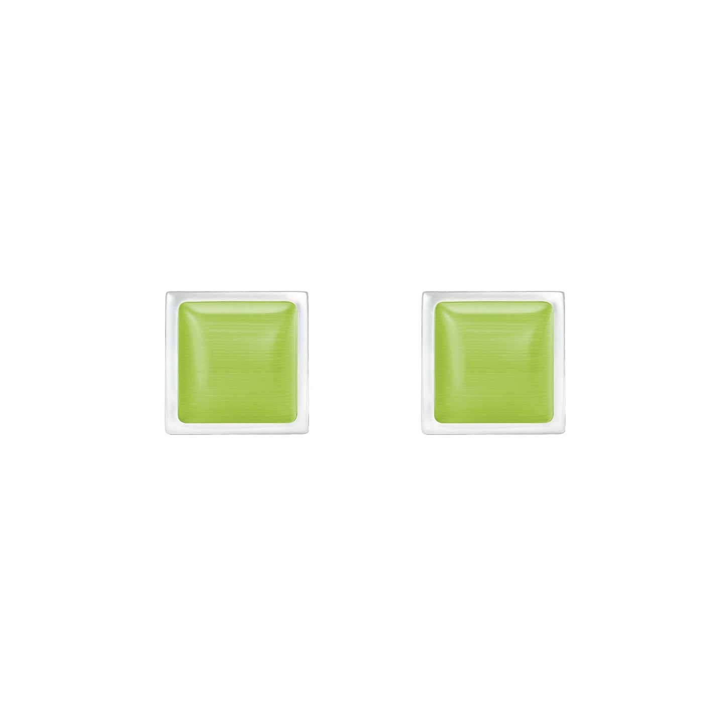 Regina Cufflinks - Louis Faglin Paris Silver Green