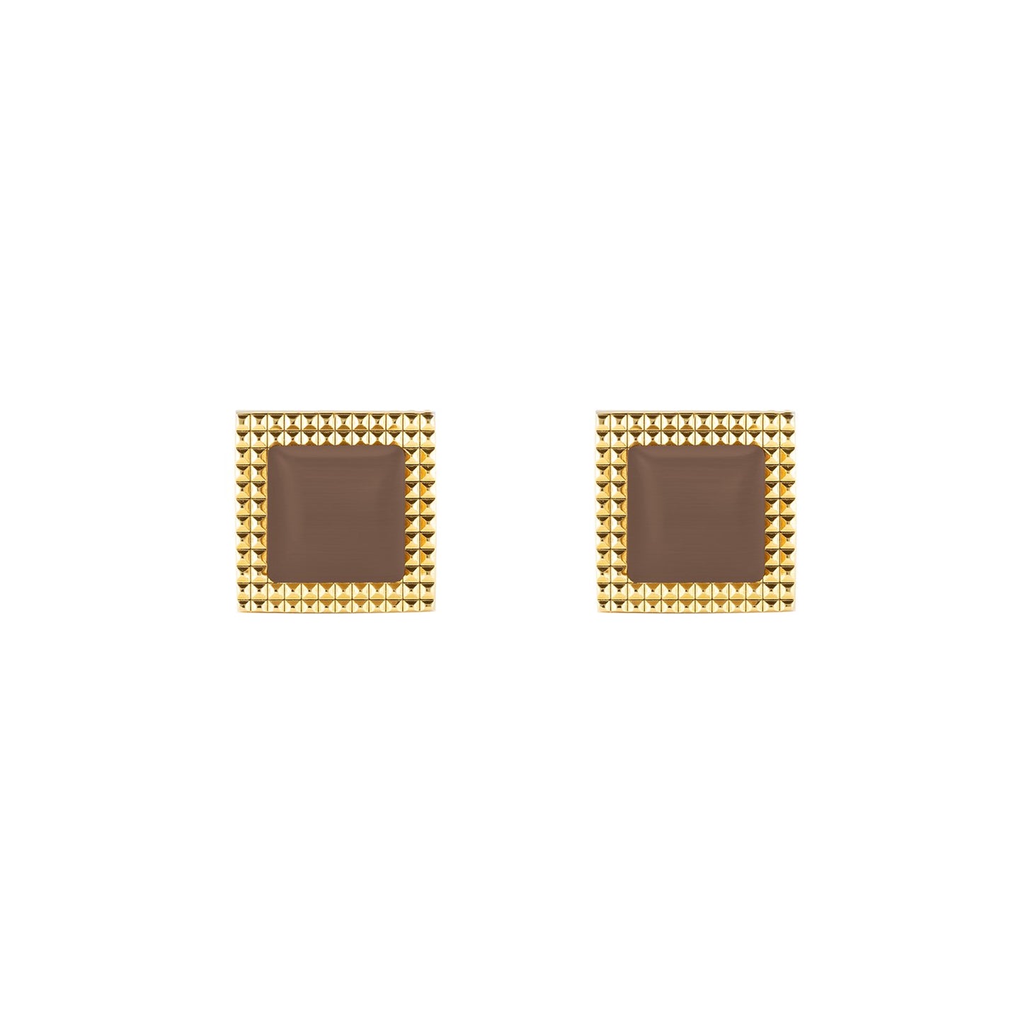 Sephotra Cufflinks - Louis Faglin Paris Gold Brown