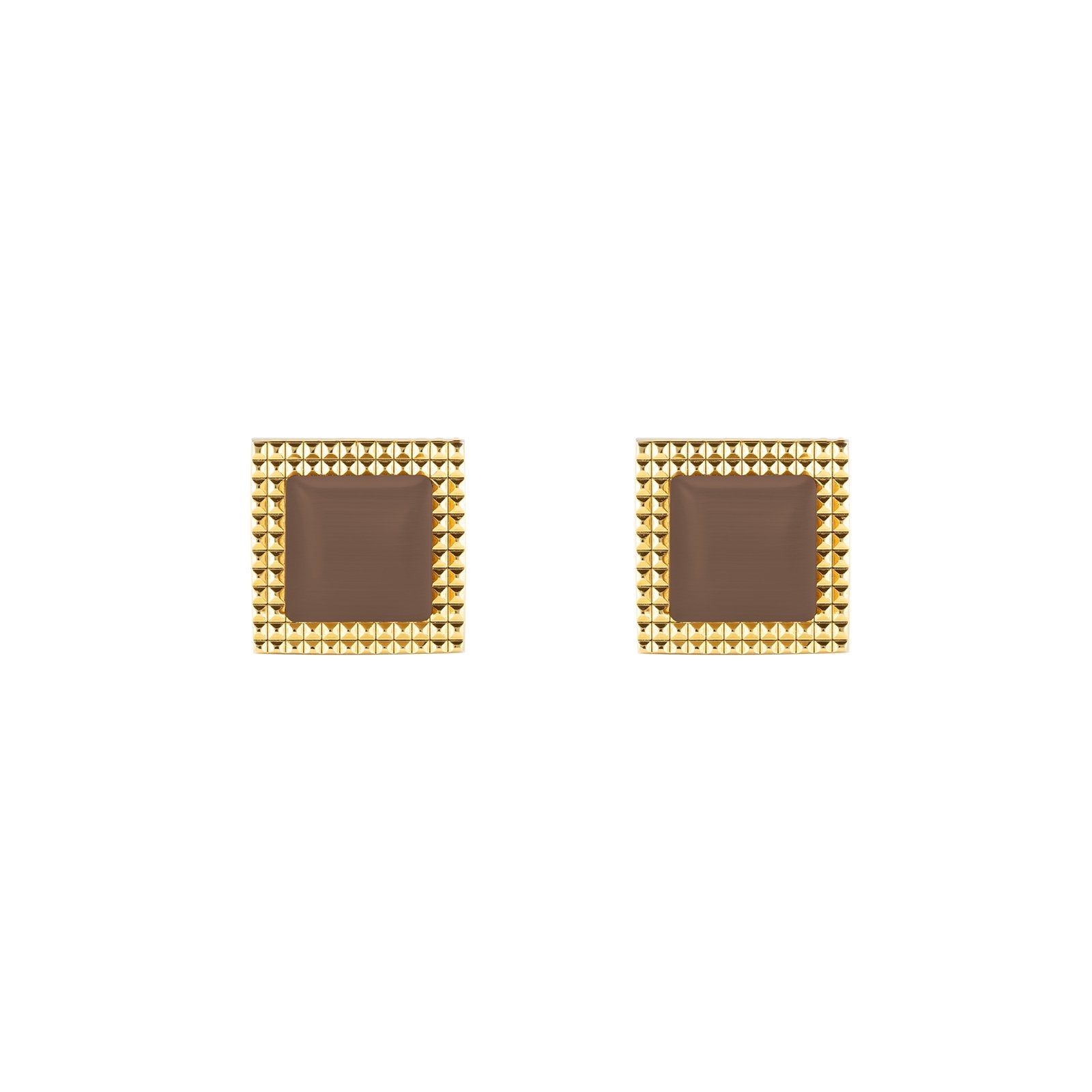 Sephotra Cufflinks - Louis Faglin Paris Gold Brown