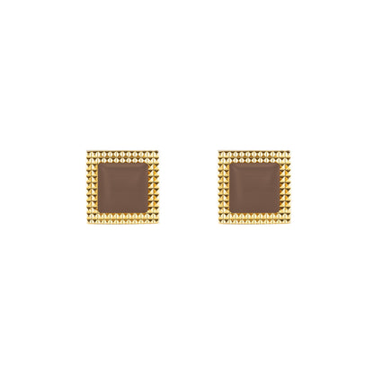 Sephotra Cufflinks - Louis Faglin Paris Gold Brown