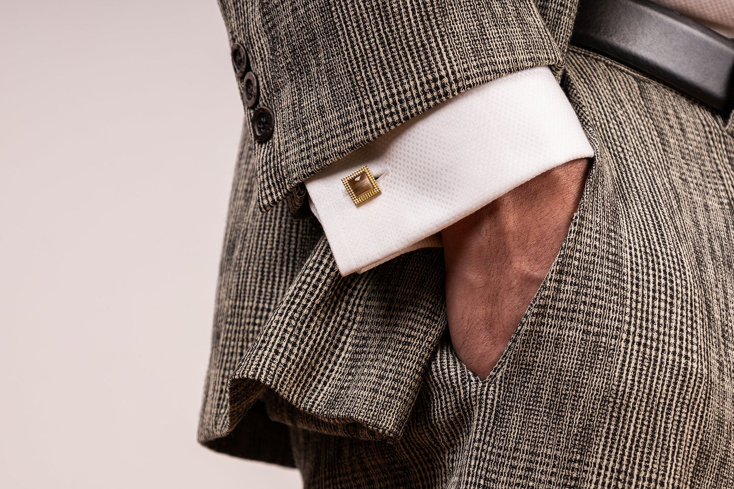 Sephotra Cufflinks - Louis Faglin Paris Gold Purple