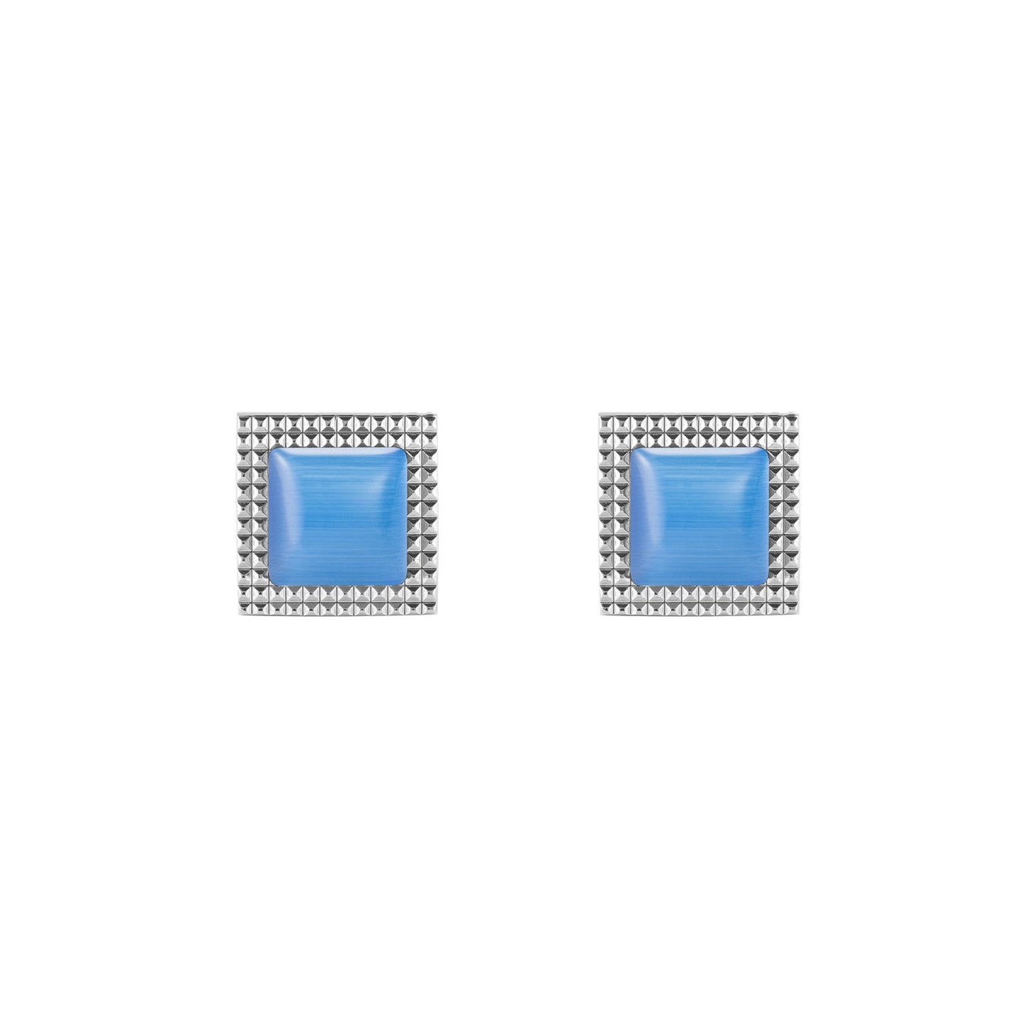 Sephotra Cufflinks - Louis Faglin Paris Silver Blue