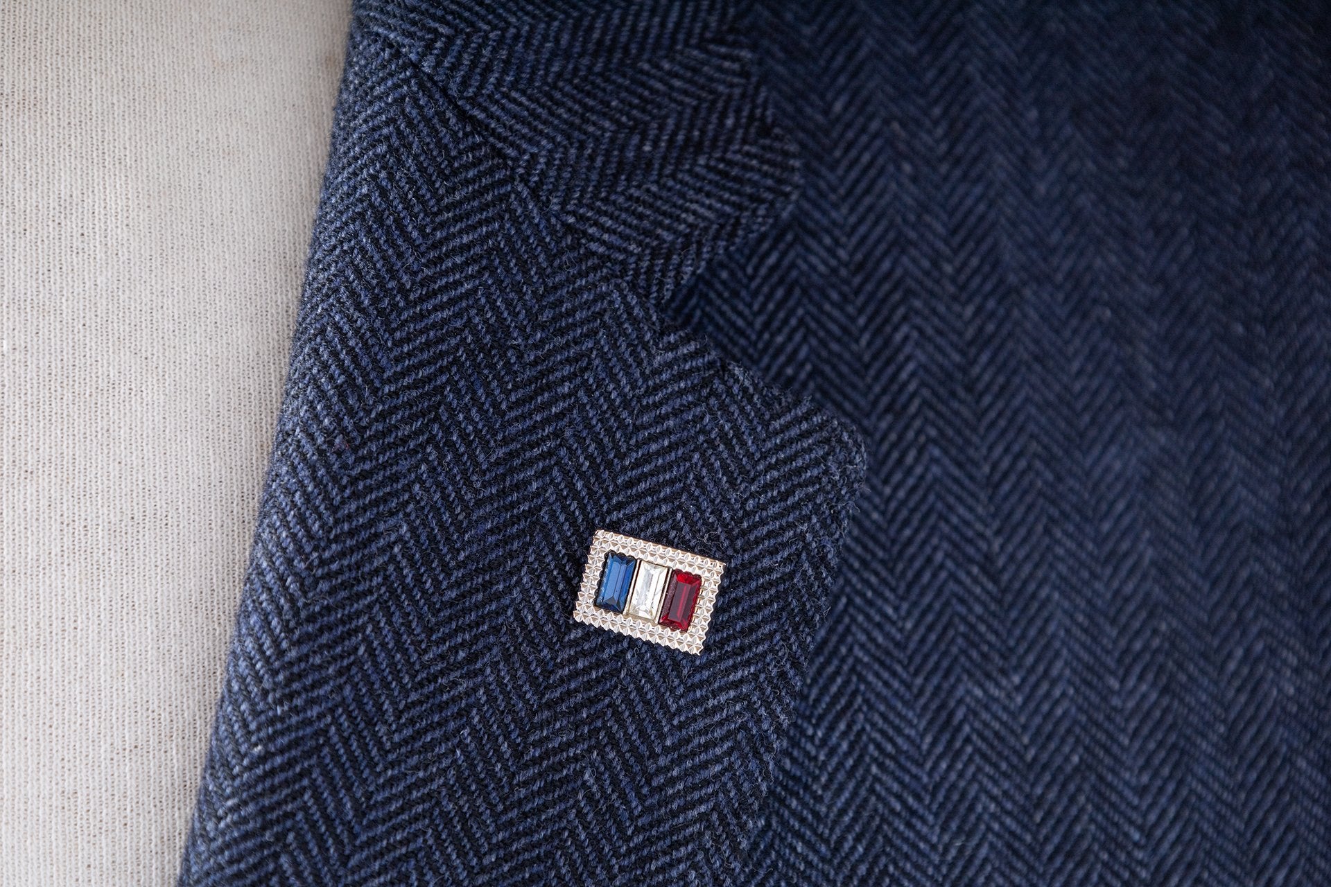 Tricolore Pin - Louis Faglin Paris Gold