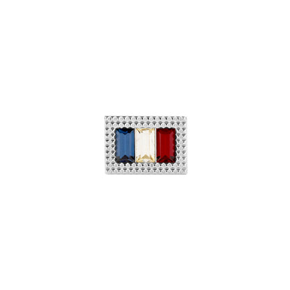 Tricolore Pin - Louis Faglin Paris Silver